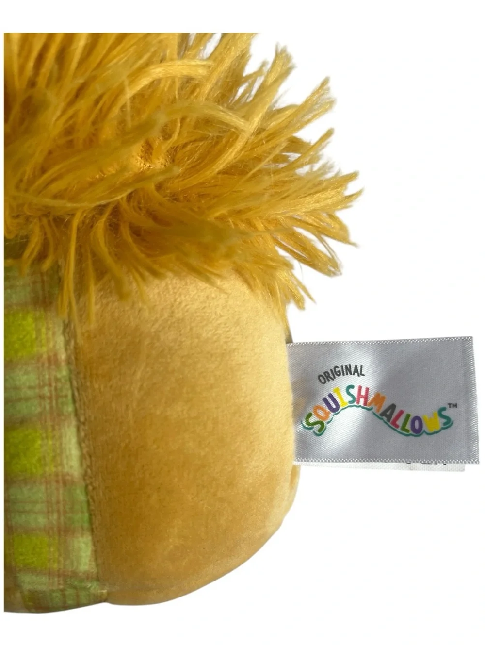 Squishmallows Erin the Squirrel Plush 5” Green Plaid Scarf Holiday Winter
